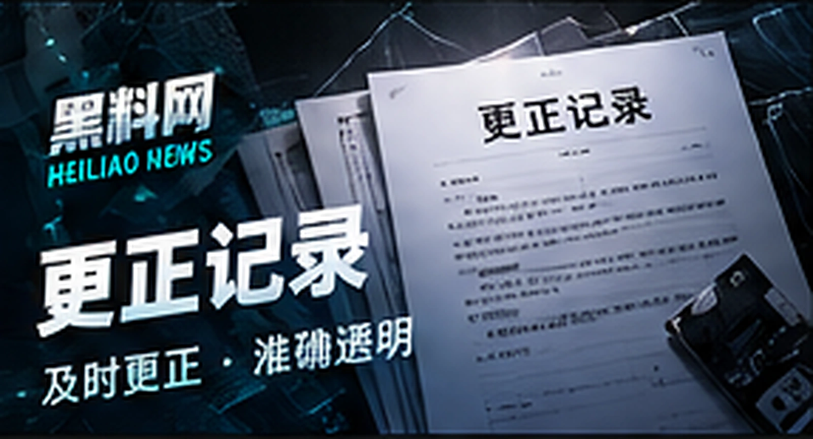 更正记录主题概念配图,概念配图